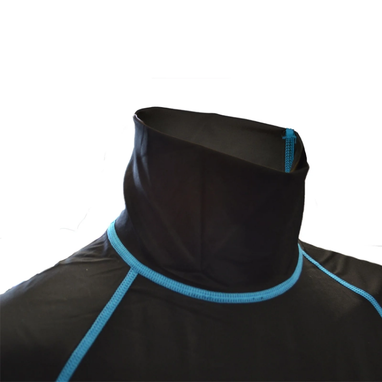 Circle One Mens Short Sleeve Rash Vest - Black / Blue