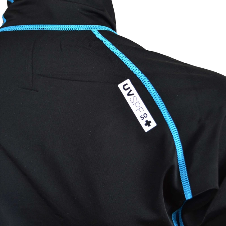 Circle One Mens Short Sleeve Rash Vest - Black / Blue