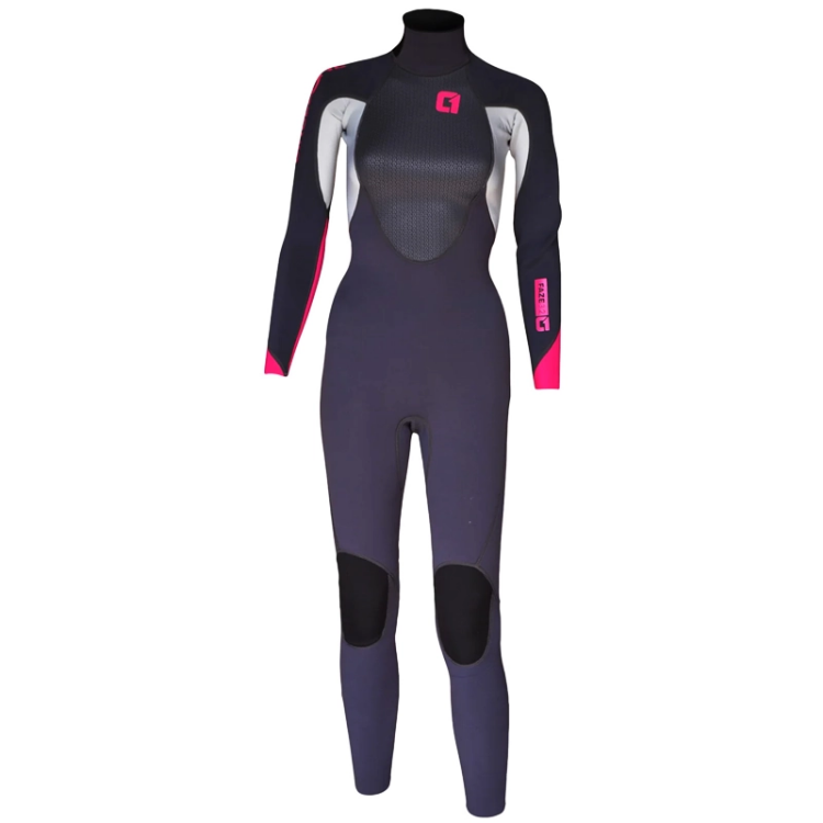 Womens 3/2mm Summer Wetsuit Faze Full Length - Grey / Magenta