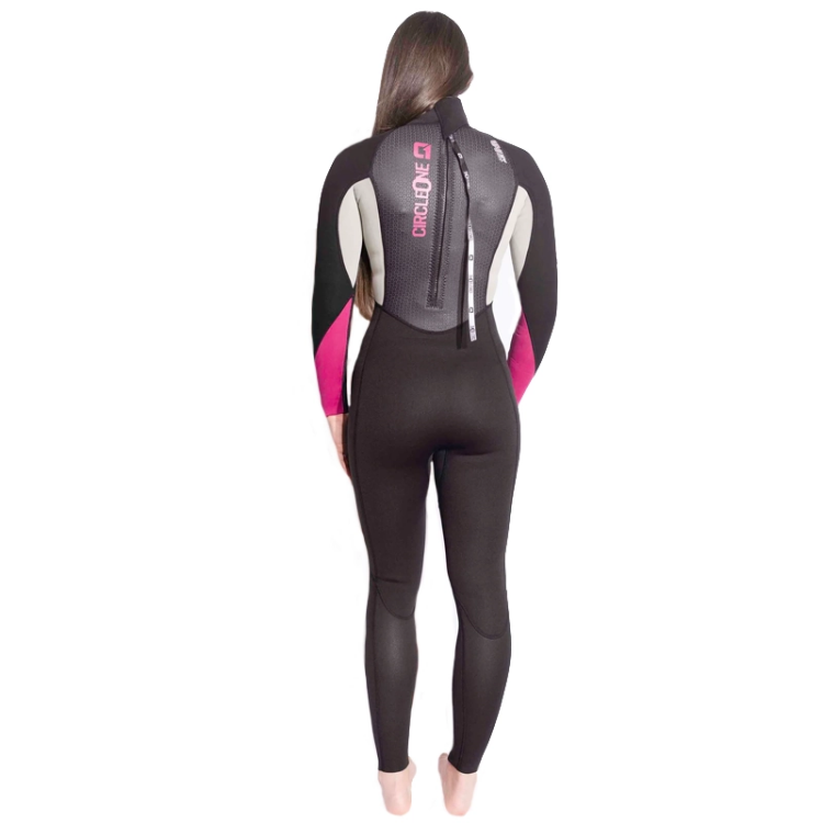 Womens 3/2mm Summer Wetsuit Faze Full Length - Grey / Magenta