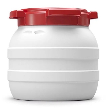CurTec Wide Neck Drum (Daren Drum) - White / Red - 3.6L