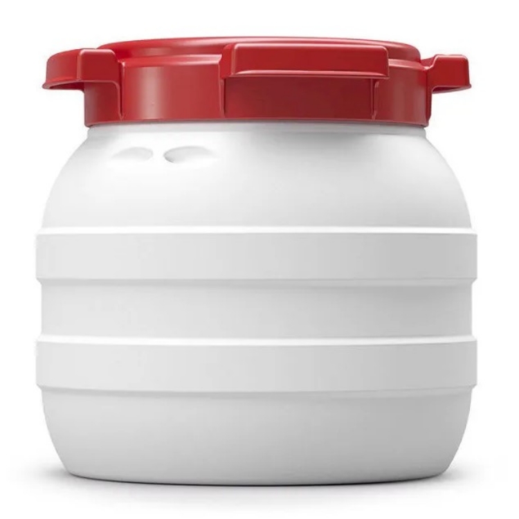 CurTec Wide Neck Drum (Daren Drum) - White / Red - 3.6L