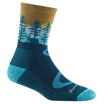 Darn Tough Women's Northwoods Micro Crew Midweight Hiking Sock - Dark Teal