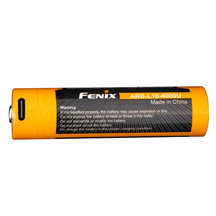 Fenix 18650 Rechargeable Battery + USB 4000mAh USB-C