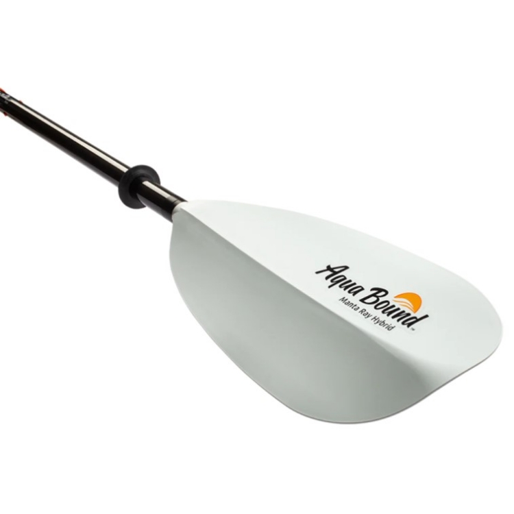 Aqua-Bound Manta Ray Hybrid 2-Piece Posi-Lok Kayak Paddle - White 