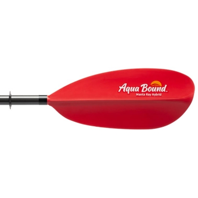 Aqua-Bound Manta Ray Hybrid 2-Piece Versa-Lok Kayak Paddle - Sunset Red 