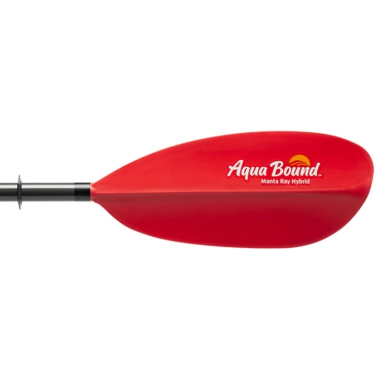 Aqua-Bound Manta Ray Hybrid 2-Piece Versa-Lok Kayak Paddle - Sunset Red 