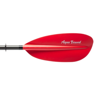 Aqua-Bound Manta Ray Hybrid 2-Piece Versa-Lok Kayak Paddle - Sunset Red 