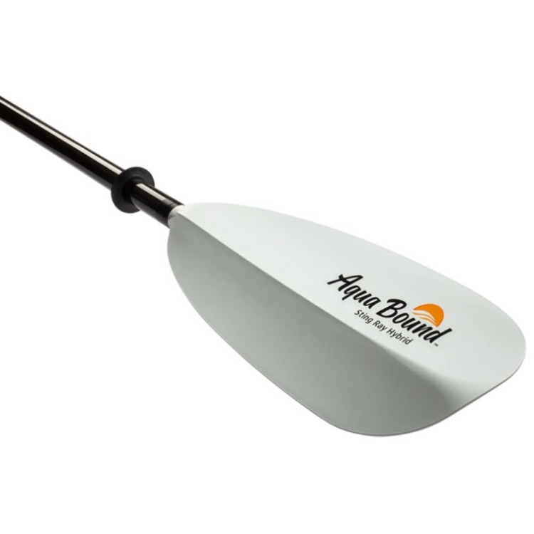 Aqua-Bound Sting Ray Hybrid 2-Piece Posi-Lok Kayak Paddle - White 