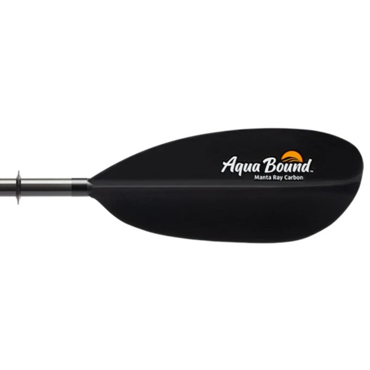 Aqua-Bound Manta Ray Carbon 2-Piece Versa-Lok Kayak Paddle - Black 