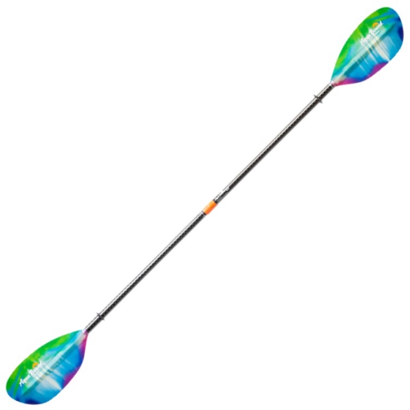 Aqua-Bound Whiskey Fiberglass 2-Piece Posi-Lok Straight Shaft Kayak Paddle - Northern Lights 