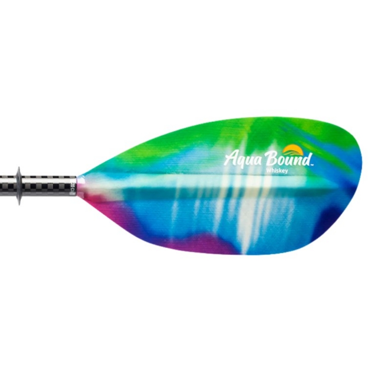 Aqua-Bound Whiskey Fiberglass 2-Piece Posi-Lok Straight Shaft Kayak Paddle - Northern Lights 