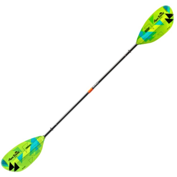 Aqua-Bound Whiskey Fiberglass 2-Piece Posi-Lok Straight Shaft Kayak Paddle - Geo Punch 