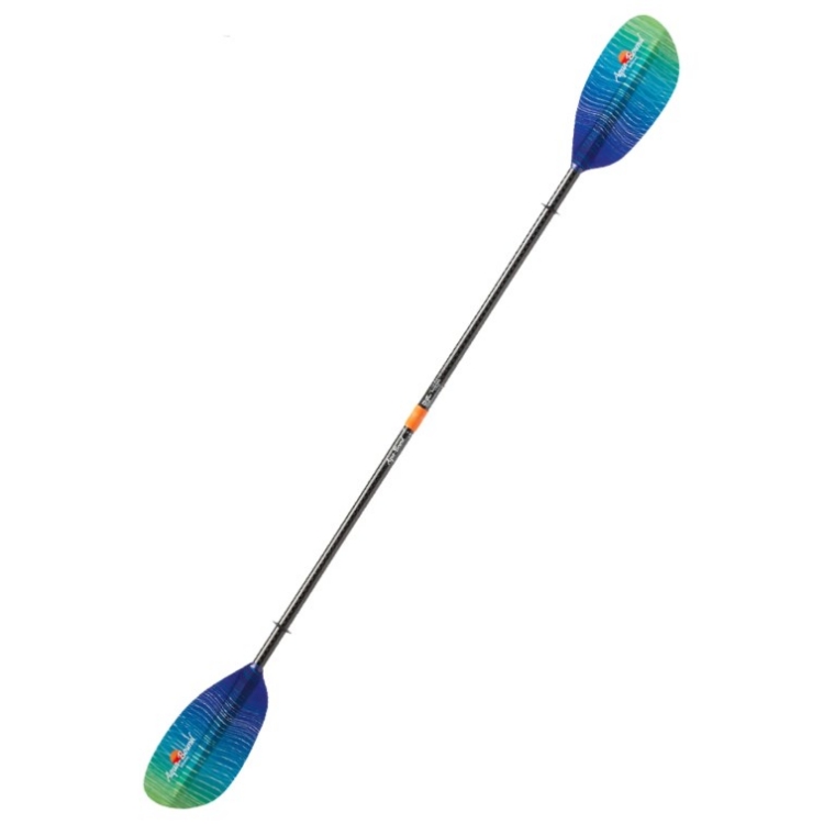 Aqua-Bound Whiskey Fiberglass 2-Piece Posi-Lok Straight Shaft Kayak Paddle - Sunwave 