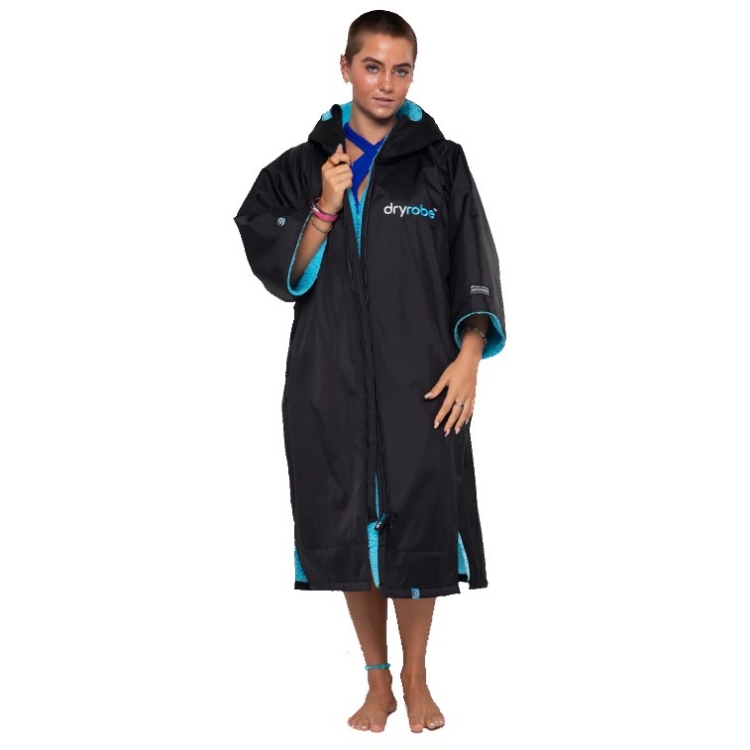 Dryrobe Advance Short Sleeve - Black / Blue