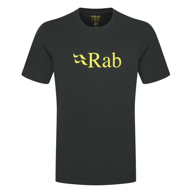 Rab Stance Logo Organic Cotton Tee - Beluga / Pollen