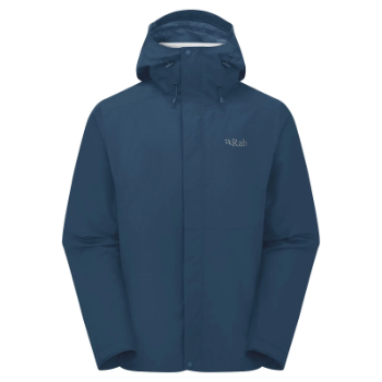 Rab Downpour Waterproof Jacket - Tempest Blue