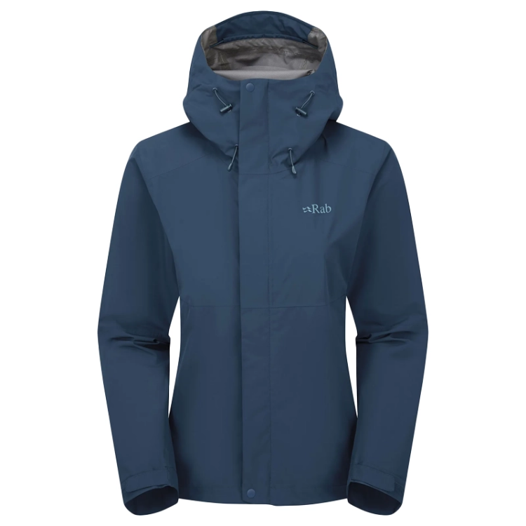 Rab Women's Downpour Waterproof Jacket - Tempest Blue