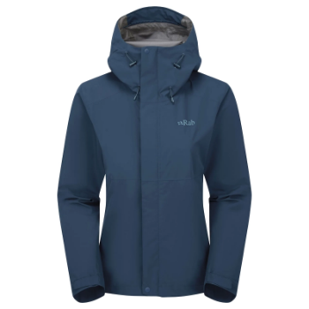 Rab Women's Downpour Waterproof Jacket - Tempest Blue