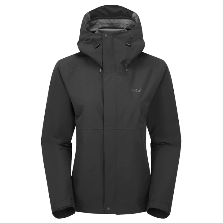 Rab Women's Downpour Waterproof Jacket - Black
