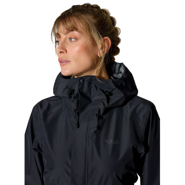 Rab Women's Downpour Waterproof Jacket - Black