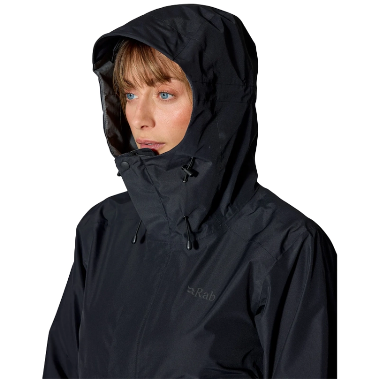 Rab Women's Downpour Waterproof Jacket - Black