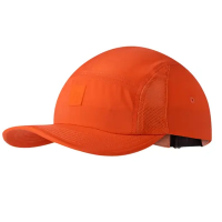 Buff 5 Panel Go Cap - Solid Poppy