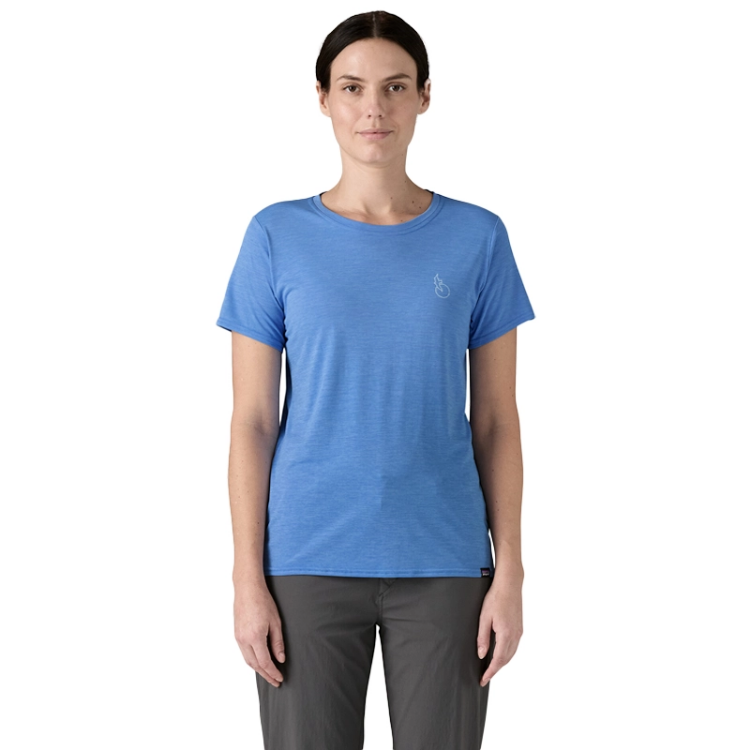 Patagonia Women's Capilene Cool Daily Graphic Shirt - Swelldrifter: Abundant Blue X-Dye