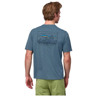 Patagonia Men's Capilene Cool Daily Graphic Shirt - '73 Skyline: Utility Blue