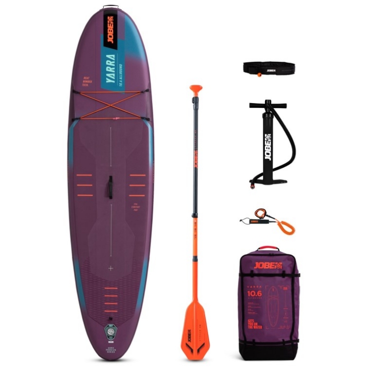 Jobe Aero Yarra SUP Board 10.6 Package - Sunset Purple