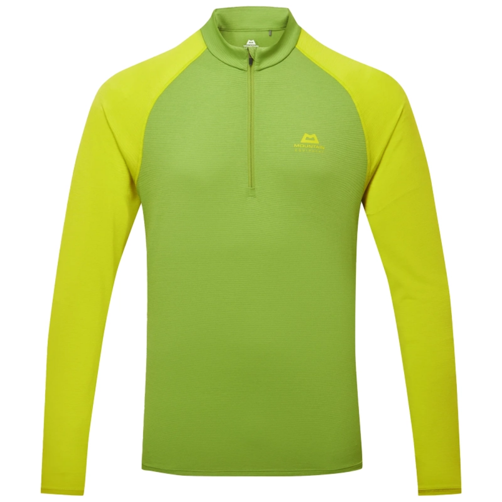 Mountain Equipment Nava LS Men's Zip T - Cactus / Vine