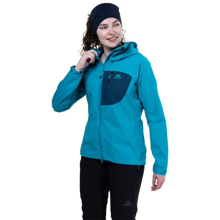 Mountain Equipment Squall Hooded Women's Jacket - Topaz / Majolica
