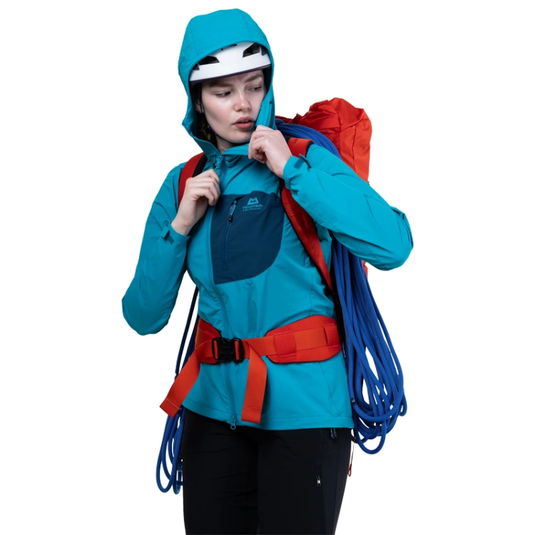 Mountain Equipment Squall Hooded Women's Jacket - Topaz / Majolica