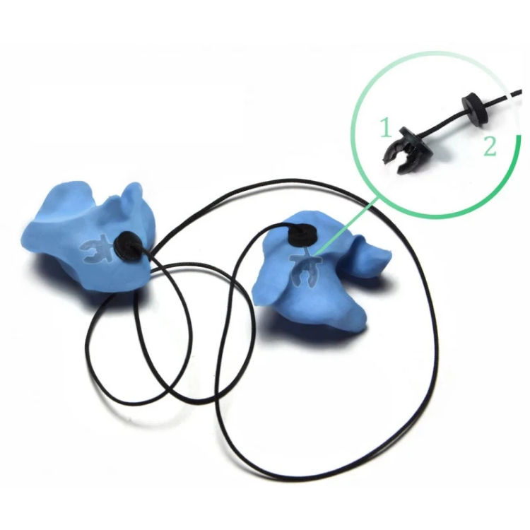 ThreeWaves Custom Moulded Ear Plugs Loss Prevention String
