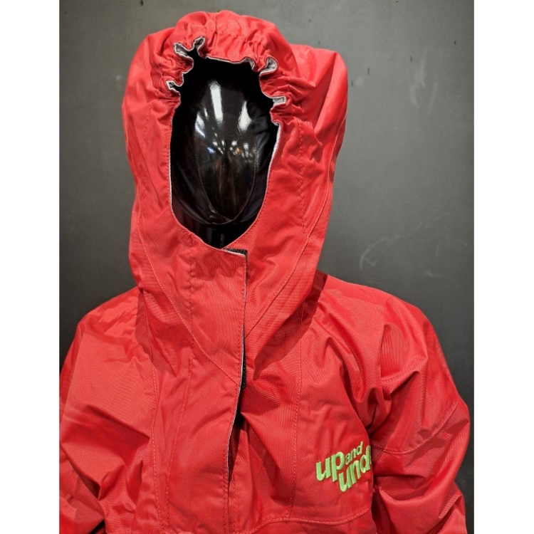 Up and Under Centre Cag Junior - Medium - Red / Mint Green