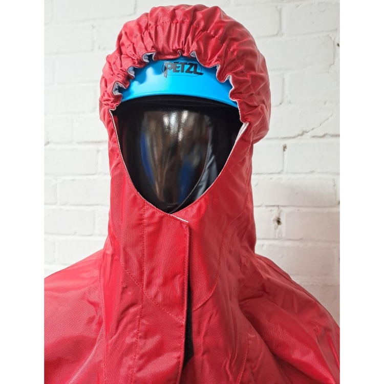 Up and Under Cente Cag Adult - S - Red / Orange with Petzl Panga Helmet