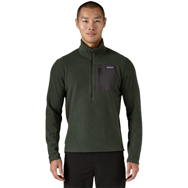 Patagonia Men’s R1 Air Fleece Zip-Neck - Old Growth Green