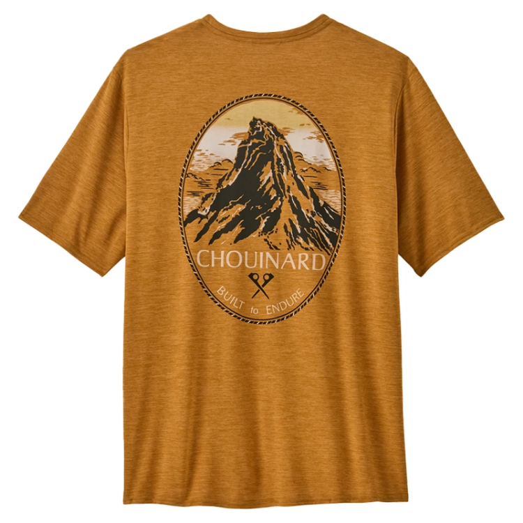 Patagonia Men's Capilene Cool Daily Graphic Shirt - Lands - Chouinard Crest: Talon Gold X-Dye