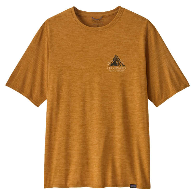 Patagonia Men's Capilene Cool Daily Graphic Shirt - Lands - Chouinard Crest: Talon Gold X-Dye