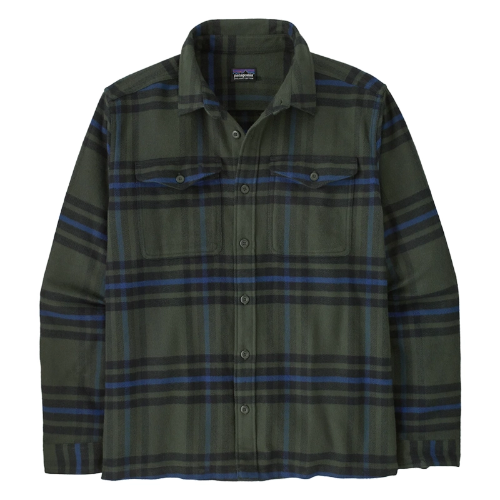 Patagonia Men's Fjord Flannel Shirt - Catch: Old Growth Green