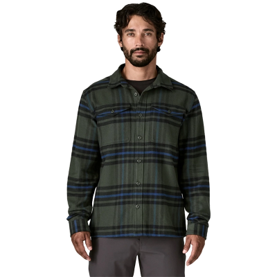 Patagonia Men's Fjord Flannel Shirt - Catch: Old Growth Green