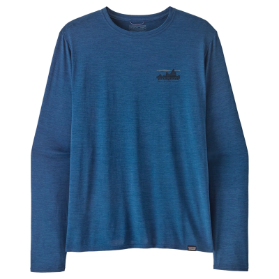 Patagonia Men's Long-Sleeved Capilene Cool Daily Graphic Shirt - '73 Skyline: Clement Blue X-Dye