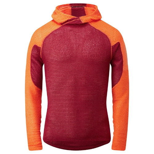 OMM Ltd Core Hoodie - Dark Red / Orange