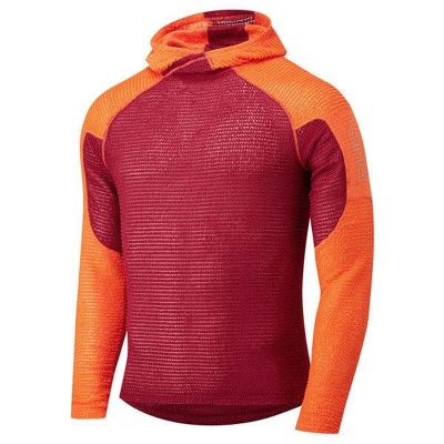 OMM Ltd Core Hoodie - Dark Red / Orange