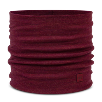 Buff Merino Heavyweight Neck Warmer - Solid Tibetan Red