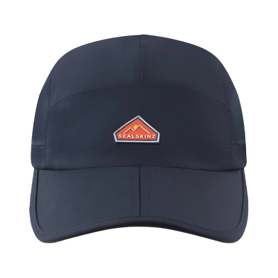 Sealskinz Poringland Waterproof Foldable Peak Plain Hiking Cap - Navy