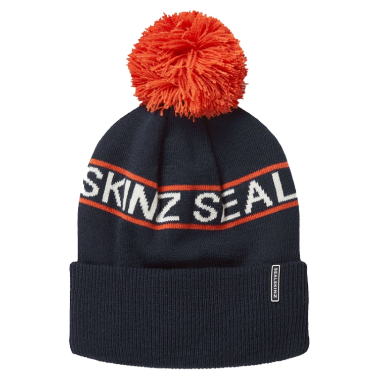 Sealskinz Heacham - Waterproof Cold Weather Icon Bobble Hat - Navy