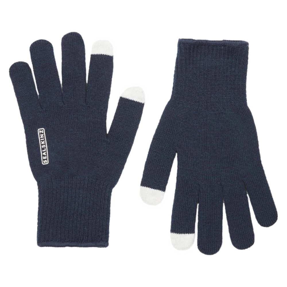 Hanworth - Solo Merino Liner Glove with I-Touch - Navy