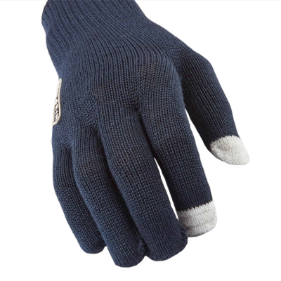 Hanworth - Solo Merino Liner Glove with I-Touch - Navy