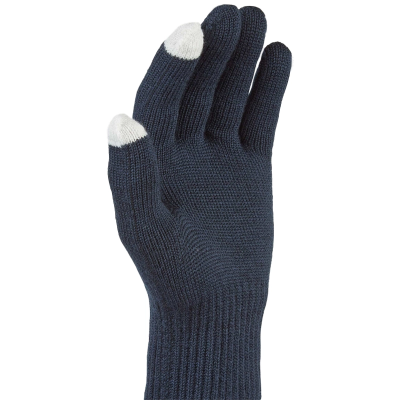Hanworth - Solo Merino Liner Glove with I-Touch - Navy